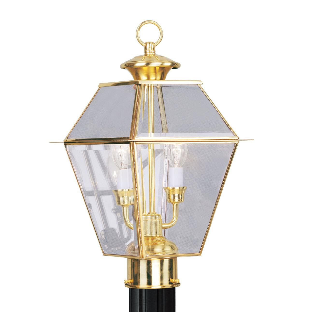 Westover 16 Inch Tall 2 Light Outdoor Post Lamp by Livex Lighting